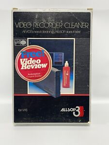 ALLSOP 3 SUPERIOR WET / DRY CLEANING SYSTEM Clean Your VHS VCR or VHS CAMCORDER