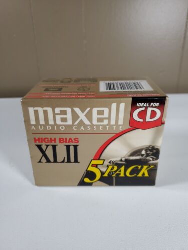 New ListingBrand New Maxwell XL ll 90 Blank Cassettes Type 2 High Bias 5 Tape Lot Sealed