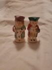 Vintage Colonial Couple Man and Woman Salt and Pepper Shakers, Japan