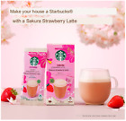 2024 Release Japan Starbucks Premium Sakura Strawberry Latte Powder