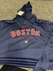 Nike Boston Red Sox Blue Authentic Collection Player Dri-FIT Hoodie Shirt XXL
