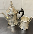International Silver Co. Small Teapot & Sugar Bowl-SILVER PLATE- - Pair