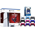 Sony PS5 Slim Disc Spider-Man 2 with Extra Controller and Pro Gamer Starter Kit