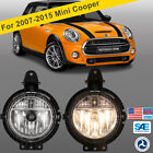 For 2007-2015 Mini Cooper Fog Lights Clear Lens Pair Front Bumper Driving Lamps (For: Mini)