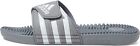 adidas Unisex Adissage Slides Sandal, Grey/White/Grey, 15 US Men