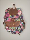 Sakroots Bookbag Backpack  Peace Nature Floral Black Pink with Small bag