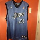 Adidas Utah Jazz #24 Paul Millsap Blue Jersey Men’s Size L