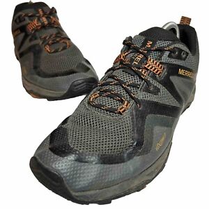 Merrell Men’s MQM Flex 2 Hiking Trail Shoes Sneakers J034233 Gray Orange Size 12