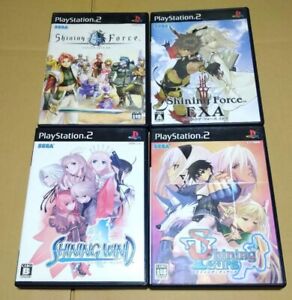 Lot 4 Shining Force NEO EXA Wind Tears set Japan Ver. PS2 PlayStation 2 Tested