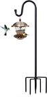 🐦 Shepherd Hook 1 Pack 62 Inch Tall Bird Feeder Plant Pole w/ 5 Prong Base