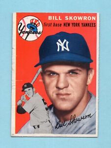 1954 Topps #239 Bill Skowron New York Yankees Rookie Baseball Card E/M ap isus