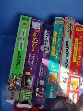 VHS Nick jr, Disney, Veggie Tales, Sora, Winner the Pooh, Duck Tales Lot of 13