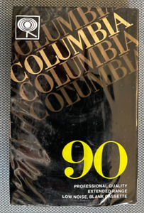 Columbia 90 minutes low noise professional quality blank cassette tape NEW