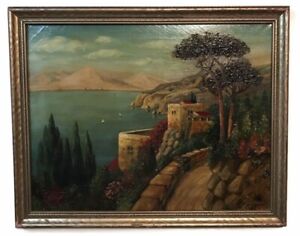 Antique Landscape Oil Painting Signed John Tkatch 38