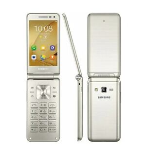 Unlocked Samsung Galaxy Folder G1600 Dual SIM LTE Flip SmartPhone- New Sealed