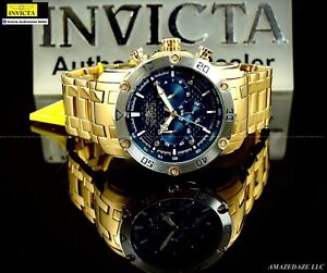 NEW Invicta Men 50mm Pro Diver Scuba Chronograph Stainless Steel BLUE DIAL Watch