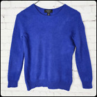 CHARTER CLUB Cashmere Luxury Royal Blue Long Sleeve Crew Neck Sweater Size: Med