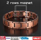 Men's Bracelet Magnetic Therapy Arthritis Pain Relief Pure Solid Copper Bangle