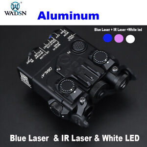 WADSN Hunting DBAL A2 Metal Blue IR Aiming Laser Hunting Strobe Light Black PEQ