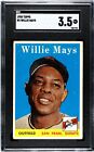 Willie Mays 1958 Topps SGC 3.5 Baseball Card Vintage San Francisco Giants MLB #5