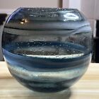 Torre & Tagus Andrea Handmade Swirl Glass Sphere Vase for Home Decor Living Room
