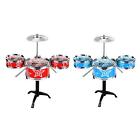 Kids Drum Set Developmental Playset Musical Toy for Boys Girls Holiday Gifts