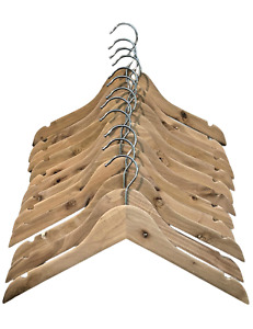12 Wood Hangers Small 10.5