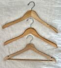 Huge Lot of 50 Wooden Hangers Suit Natural 10 Combo 20 Shirt w/ divots 20 Smooth