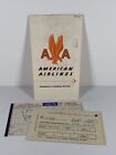 Vintage American Airlines Passenger Coupon And Sleeve 1961 (L12OF)
