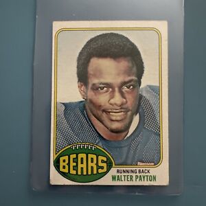 1976 Topps Football WALTER PAYTON #148 ROOKIE CARD Chicago Bears, Pre-owned
