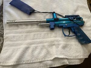 SPYDER Victor Cal-68 Semi-Auto JAVA Dual Trigger Metallic Blue Paintball Gun