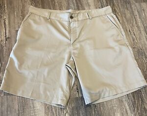 Adidas Mens Shorts 38 Khaki Tan Golf Dress shorts Lightweight Climalite