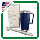 CIVAGO Travel Coffee Mug with Handle, 20 Oz Insulated Tumbler with Lid and Straw