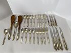 Silver Melody by International Sterling Silver Flatware Set for 4 Service 28 Pcs