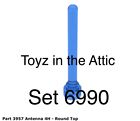 Lego 3957 Trans-Dark Blue Antenna 1x4 From Futuron Monorail 6990 Rare! NM/Vf