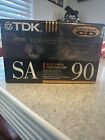 TDK SA90 Blank Cassette Tapes 90min High Bias Type II