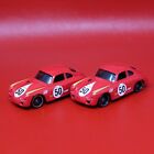 2 2019 Hot Wheels Porsche 356A Outlaw Red HW Multi-Pack Exclusive 1:64 Loose 5sp