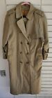 BURBERRY VINTAGE CLASSIC CHECK LONG TRENCH COAT With Removable Vest Womens 14XP
