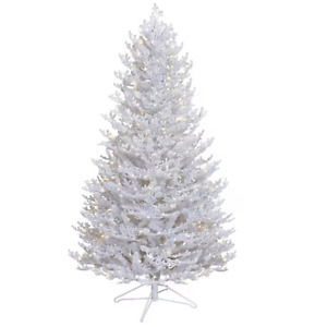 GE 5-ft Coral Slim Flocked Christmas Tree 300 Constant Warm White Micro Dot LED