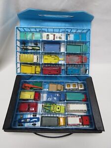 24 Lesney Matchbox vehicles made in England with early Collector Carrying Case