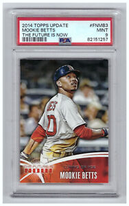 2014 Topps Update #FNMB3 MOOKIE BETTS RC Rookie SP The Future is Now PSA 9 MINT