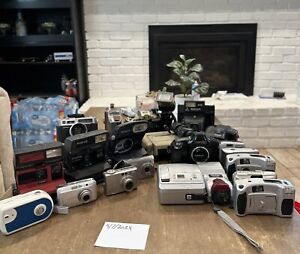 [UNTESTED] Camera Lot Of (24) FOR PARTS OR REPAIR