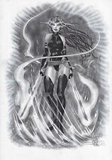 Psylocke pinup Flavio SILVA original art Marvel Comics X-Men