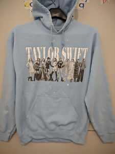 Taylor Swift Sweatshirt Adults Medium Blue Hoodie Pullover Midnight Eras Tour