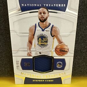 Stephen Curry 2021-22 National Treasures Material Treasures Game Worn Patch /99