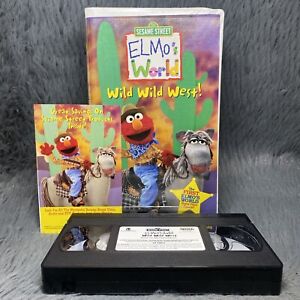 Elmo's World - Wild Wild West VHS 2001 Clamshell Sesame Street Rare Cartoon Film