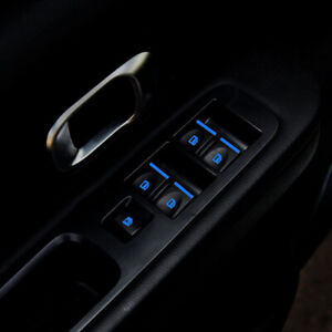1x Car Sticker Car Door Window Switch Luminous Sticker Night Safety Accessories (For: Kia Soul)