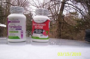 Forskolin Extract Natural Dietary Supplement 500mg 60 tablets plus Raspberry Ket