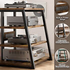 Homieasy Audio Rack AV Tower Media Stand 4-Tier Electronics Equipment Shelf