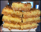 Homemade COCONUT Ooey Gooey Butter Cake Squares